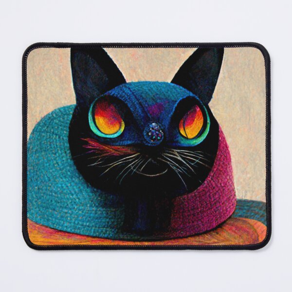 Item preview, Cat in the hat surreal paiting designed and sold by AmazinfArt.