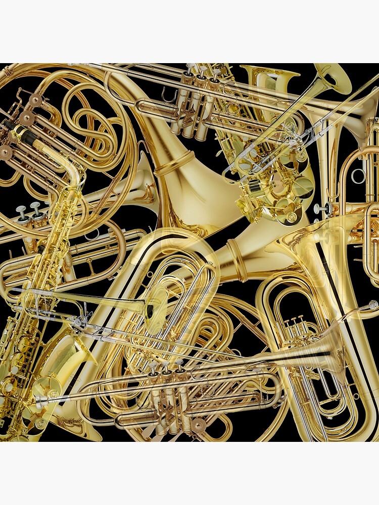 Brass Instruments Art Board Print for Sale by mollyfare