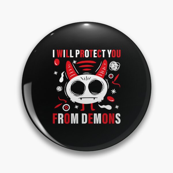 Item preview, I Will Protect You From Demons. Evil, Monsters, Bad, Mom's protection, Dad's protection, Son, Religious, Red, Creepy. designed and sold by Salmaniix.