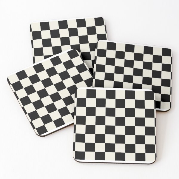 Item preview, Black Cream Checkerboard Pattern Pairs Behr 2023 Color of the Year Blank Canvas D.C.-003 designed and sold by ColorOfTheYears.