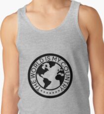 The World is My Country Men's Tank Top