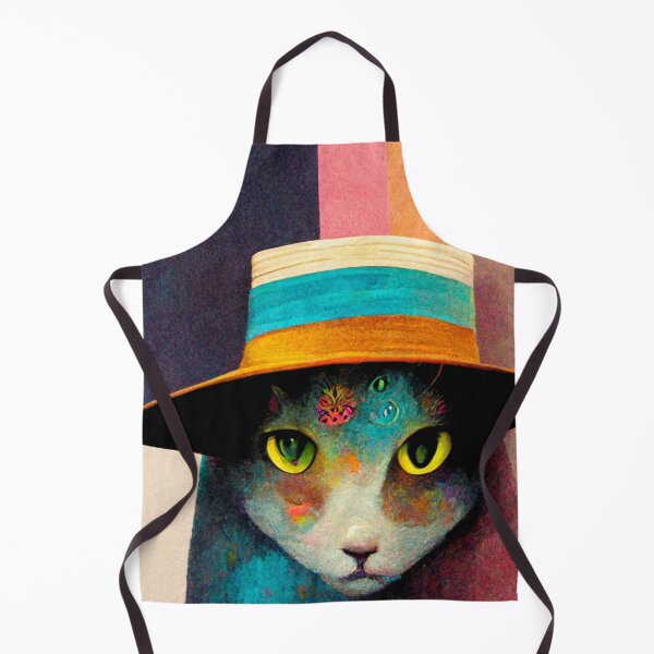 Item preview, Surreal, Super cool cat wearing a hat, colorful designed and sold by AmazinfArt.