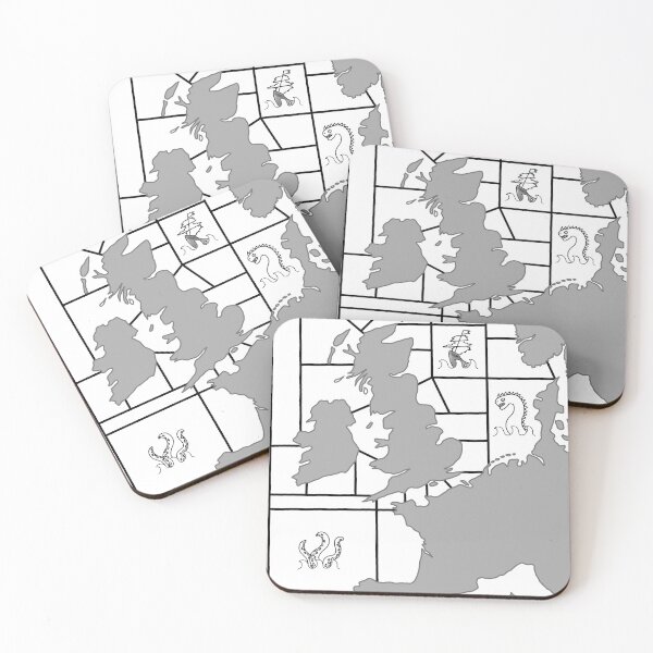 Item preview, Shipping Forecast UK Map - Creatures designed and sold by thelittleforest.