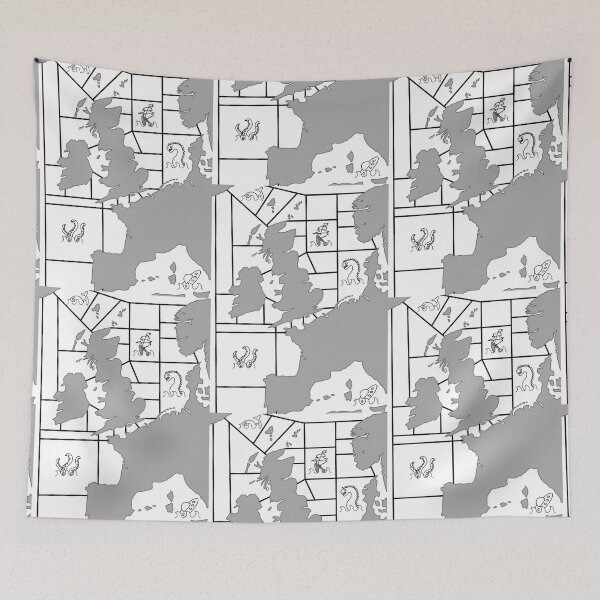 Item preview, Shipping Forecast UK Map - Creatures designed and sold by thelittleforest.