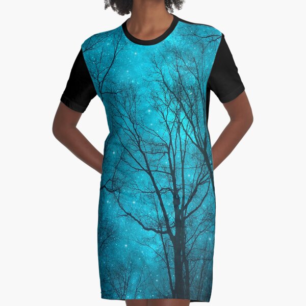 Stars Can't Shine Without Darkness Graphic T-Shirt Dress