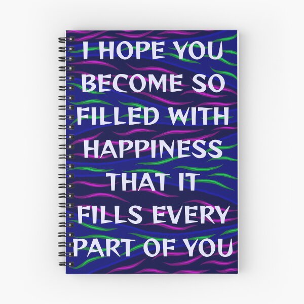 Item preview, Radical Feminist Humanist Quote - I Hope You Become So Filled With Happiness That It Fills Every Part Of You designed and sold by LethalPixieDust.