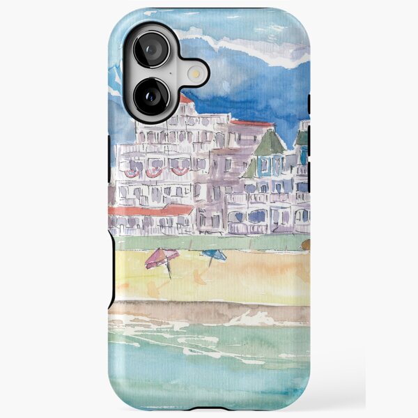 Cape May New Jersey Typical Beach Scene iPhone Tough Case