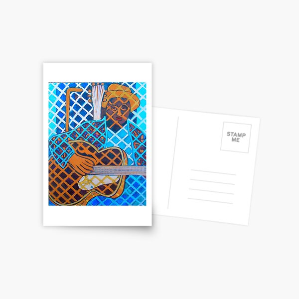 Blues Guitar: Nine Strings Postcard