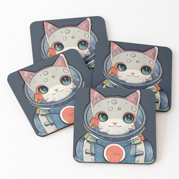 Item preview, Astronaut Kitty designed and sold by arkymonart.
