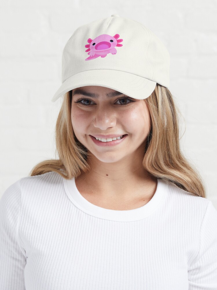 Thumbnail 6 of 7, Cap, Happy axolotl designed and sold by pikaole.