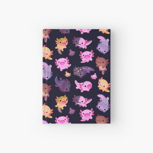 Happy axolotl Hardcover Journal