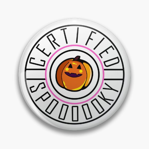 Item preview, Bubble Gum Belt Certified Spooky Happy Pumpkin Badge  designed and sold by GoobyCloud.