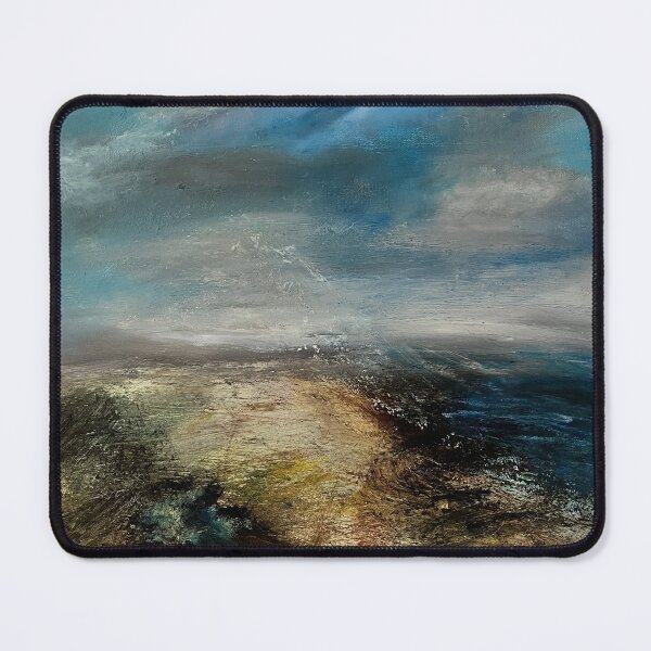 Item preview, abstract unique beach painting designed and sold by HelenStamp.