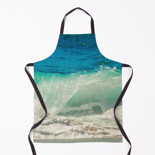 Aperçu de l'œuvre Plage d'été avec océan bleu turquoise, vagues mousseuses et sable beige créée et vendue par MyArt23.