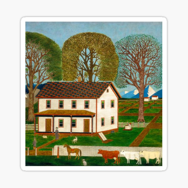 Aperçu de l'œuvre Farmhouse Decor - Peinture vintage créée et vendue par Vintage Wall Art.