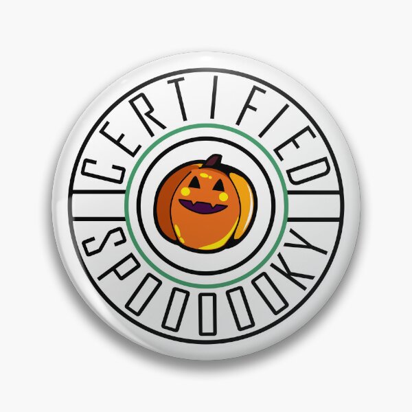 Item preview, Pumpkin Patch Green Belt Certified Spooky Happy Pumpkin Badge  designed and sold by GoobyCloud.