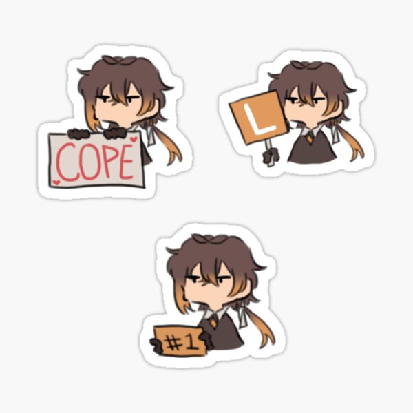 Item preview, Zhongli Sticker Set 1 designed and sold by stoopid-smoo.