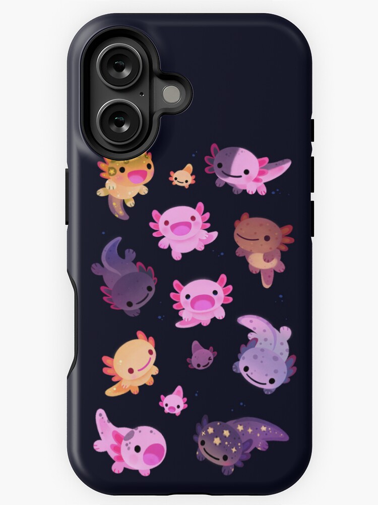 Thumbnail 1 of 4, iPhone Case, Happy axolotl designed and sold by pikaole.