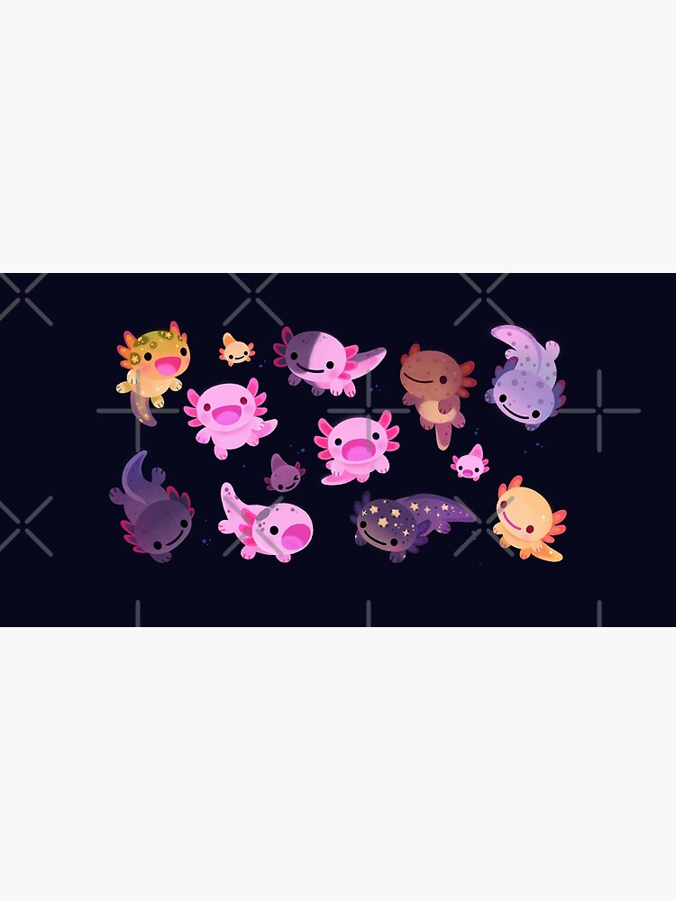 Thumbnail 5 of 5, Mouse Pad, Happy axolotl designed and sold by pikaole.