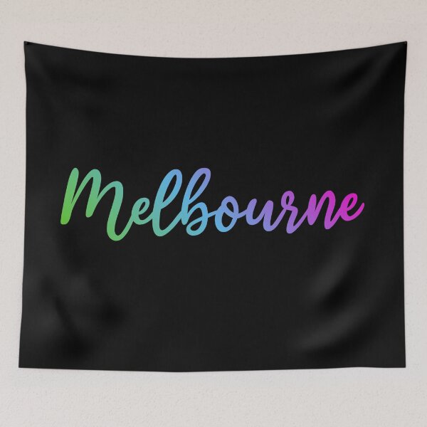 Item preview, Melbourne Victoria Australia - rainbow name of city designed and sold by ALLURE-minimal.