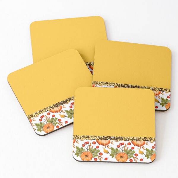 Item preview, Pumpkin And Berries With Glitter (Yellow) designed and sold by SimplyMe-Plus.