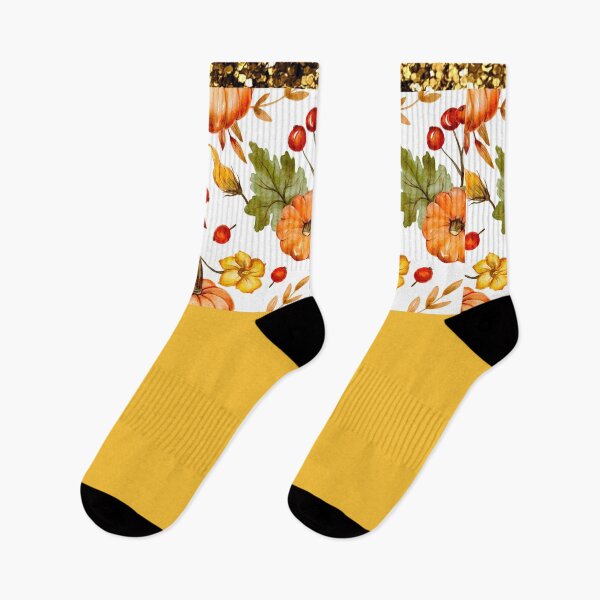 Item preview, Pumpkin And Berries With Glitter (Yellow) designed and sold by SimplyMe-Plus.