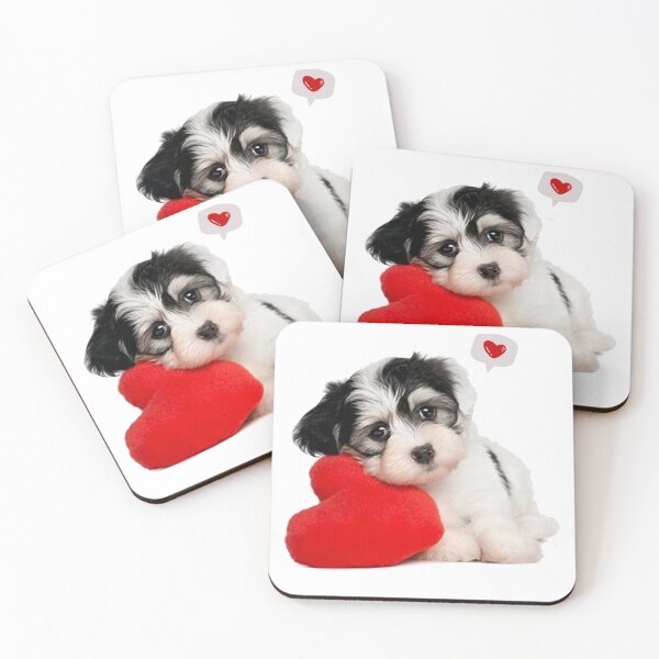 Item preview, Red Heart Cute Puppy designed and sold by Namsus-Printing.