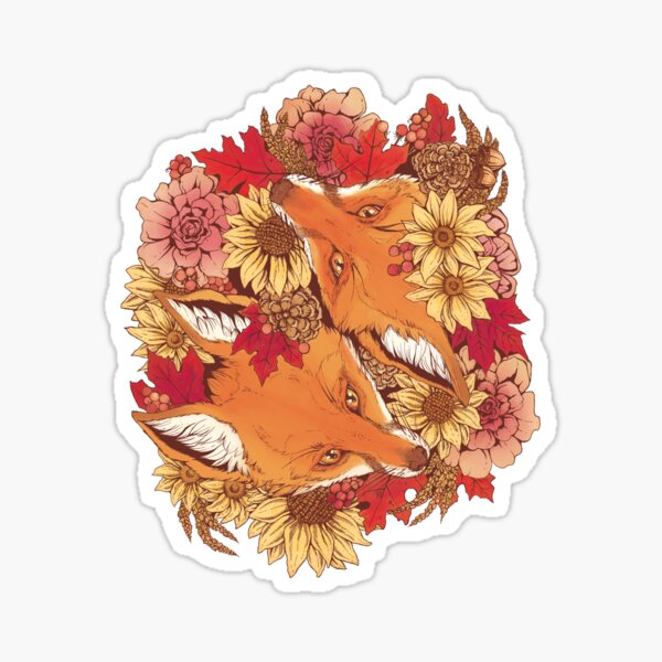 Item preview, Autumn Fox Bloom designed and sold by Kellie Lamphere.