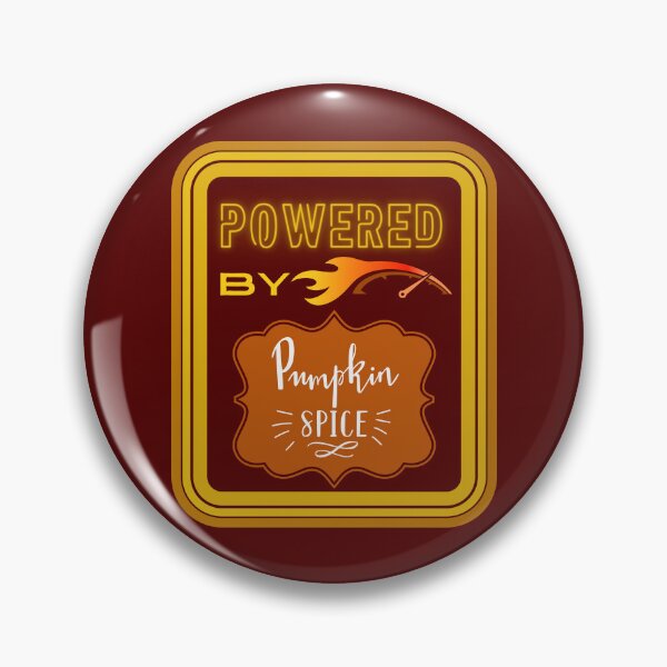 Item preview, Powered By Pumpkin Spice - Fall Colors Red designed and sold by Evolved-LovinIt.