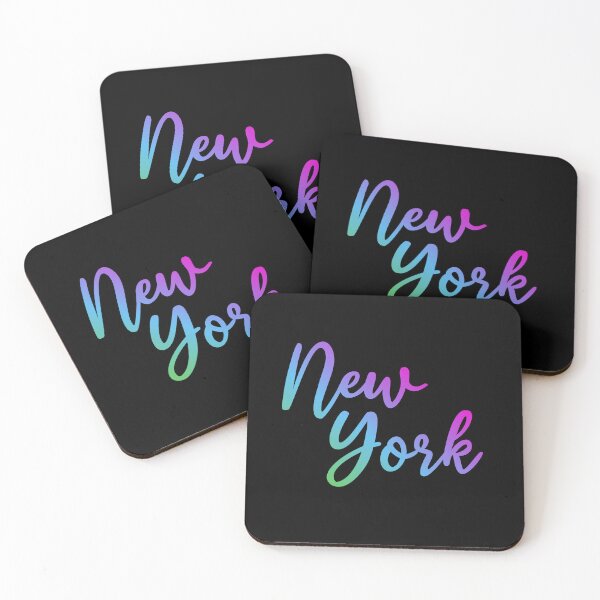 Item preview, New York - New York City - rainbow name of state / city designed and sold by ALLURE-minimal.