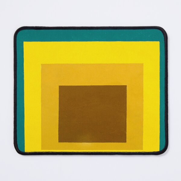 Item preview, josef albers Study for Homage to the Square. Departing in yellow, green, orange, Brown  designed and sold by Olivia-One.
