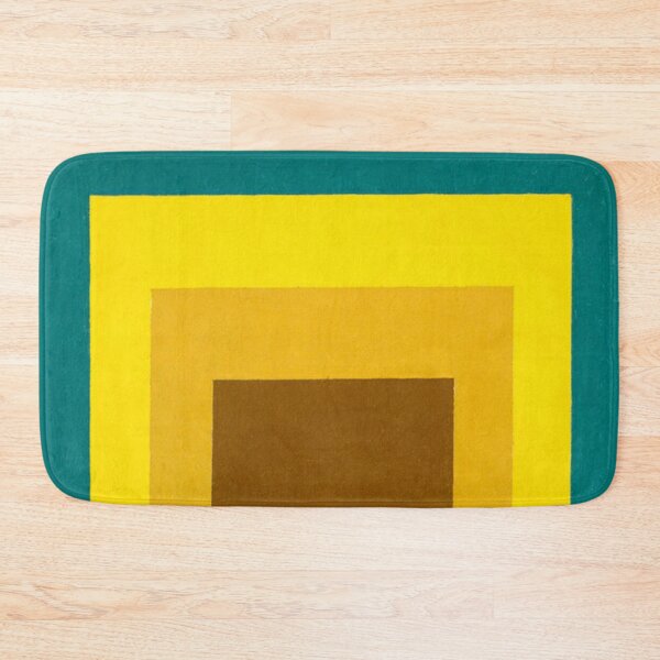 Item preview, josef albers Study for Homage to the Square. Departing in yellow, green, orange, Brown  designed and sold by Olivia-One.
