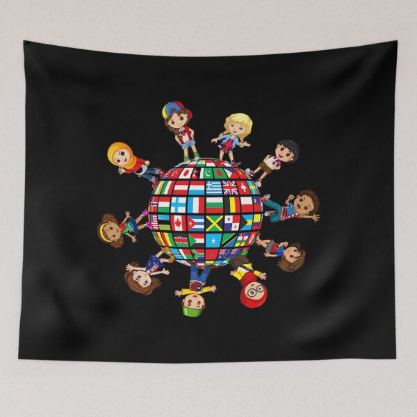 Item preview, Kids around the Globe Cultural diversity Flags of the World designed and sold by eminentjournal9.
