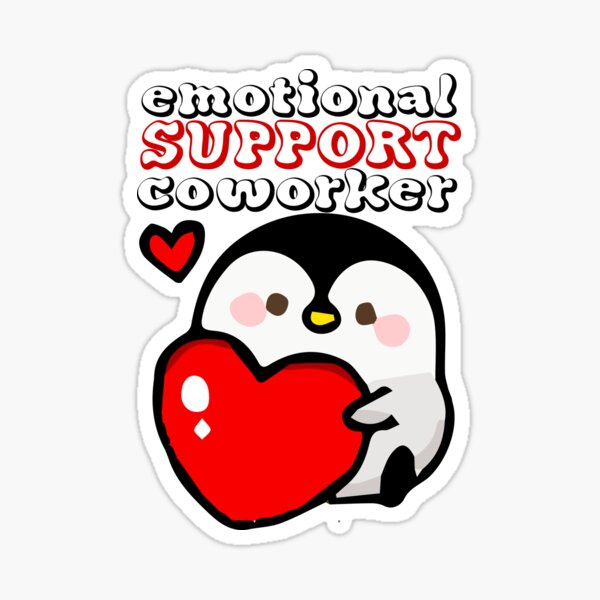 Emotional Support Coworker Star Sticker for Sale by raianelric