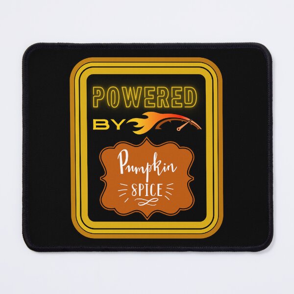Item preview, Powered By Pumpkin Spice - Fall Colors Black designed and sold by Evolved-LovinIt.