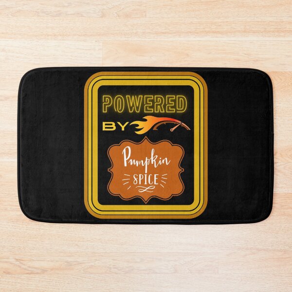 Item preview, Powered By Pumpkin Spice - Fall Colors Black designed and sold by Evolved-LovinIt.