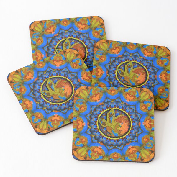Item preview, Autumn Leaves on Blue  designed and sold by Gravityx9.