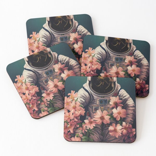Item preview, Floral Space Astronaut Flowers designed and sold by maebella-art.