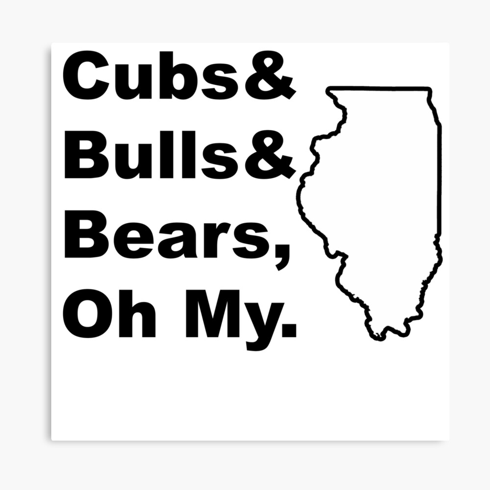 Illinois Chicago Sports Teams Canvas Print By Tshirtbrewery Redbubble