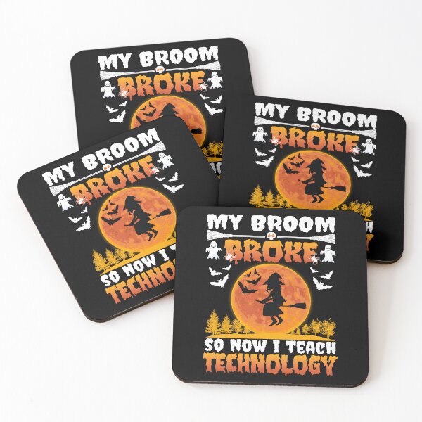 Item preview, My Broom Broke So Now I Teach Technology Halloween Technology Teacher designed and sold by 1Designology1.