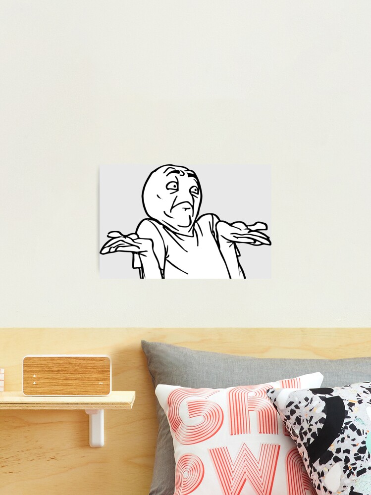 Thinking meme Art Board Print by Juanscorner