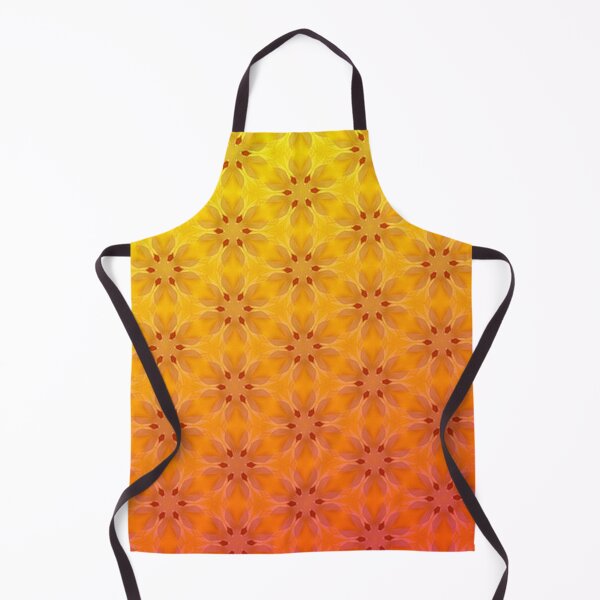 Item preview, Abstract Ombre Autumn Flowers Yellow Orange designed and sold by LaurenWDesigns.