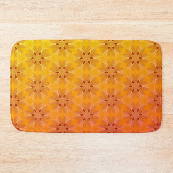 Item preview, Abstract Ombre Autumn Flowers Yellow Orange designed and sold by LaurenWDesigns.