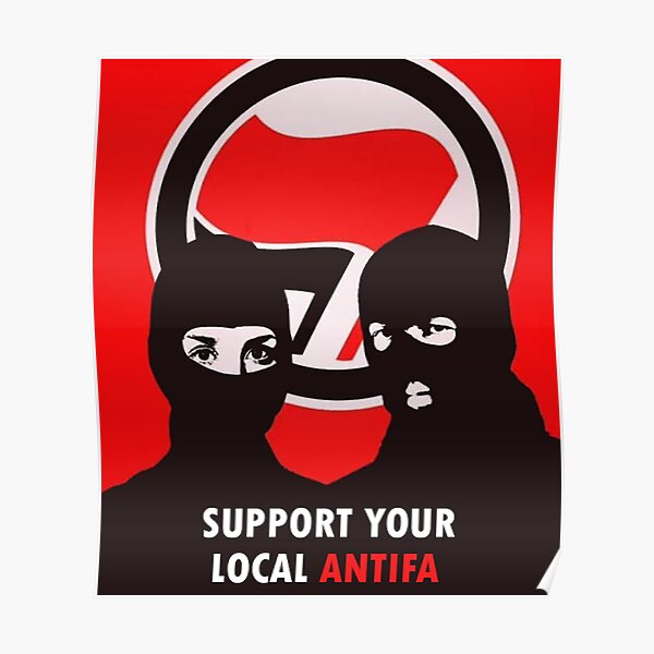 Unterstützen Sie Ihre lokale Antifa - Antifaschistische Aktion Poster