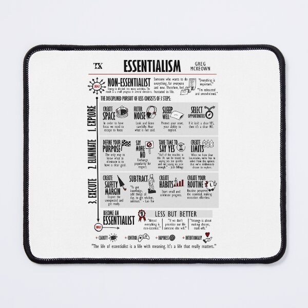 Item preview, Essentialism (Greg Mckeown) designed and sold by TKsuited.