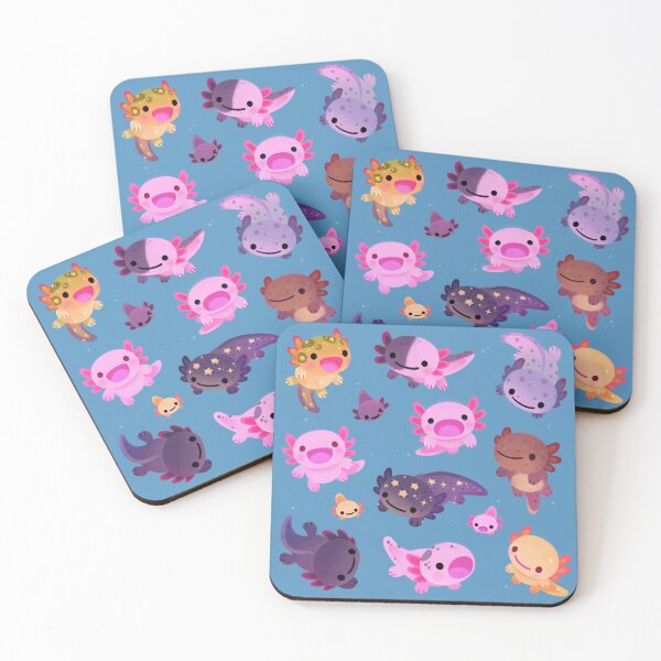 Item preview, Happy axolotl - blue designed and sold by pikaole.