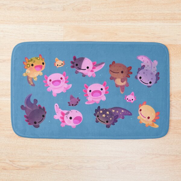Item preview, Happy axolotl - blue designed and sold by pikaole.