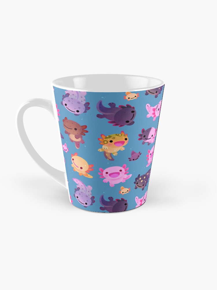 Happy axolotl - blue Coffee Mug for Sale by pikaole