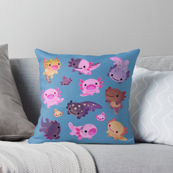 Item preview, Happy axolotl - blue designed and sold by pikaole.