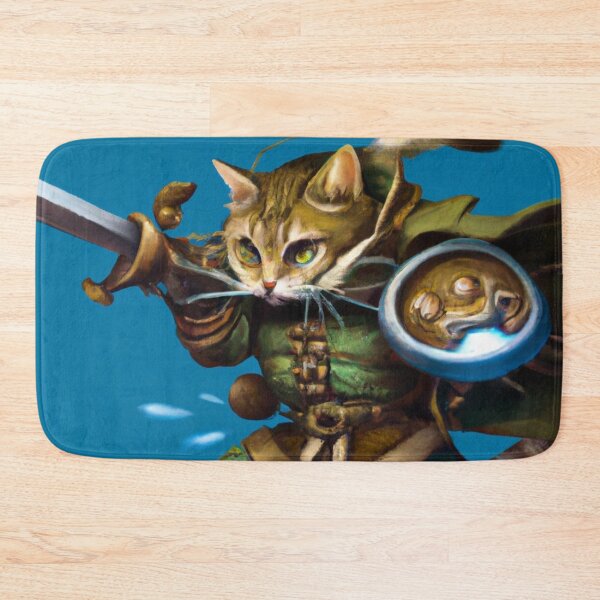 Item preview, Inez the Cat, charging in to battle (Fantasy) designed and sold by thecatandkettle.